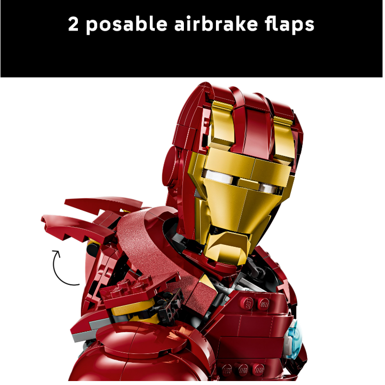 76327 LEGO® Marvel Iron Man MK4 Büste Sammlerstück + Iron Man Minifigur