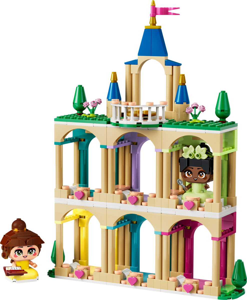 43291 Die Mini-Prinzessinnen Belle und Tiana mit ihrem Schloss