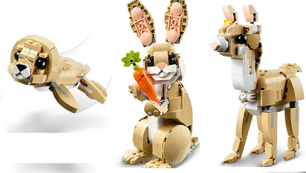 31162 LEGO® Creator 3-in-1 tierischer Bauspaß "Häschen Robben - oder Lama- Baby"