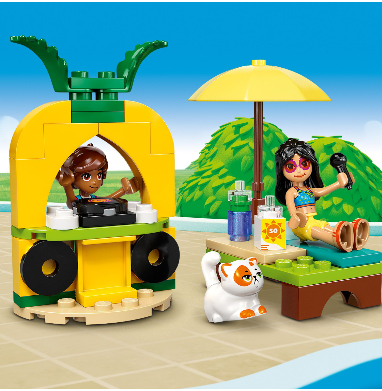 42658 LEGO®Friends Poolparty mit Einhorn und Flamingo, 2 Minifiguren +  Churro