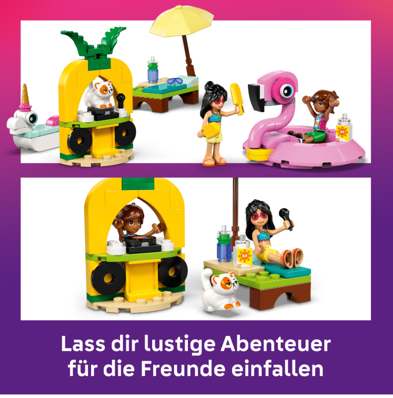 42658 LEGO®Friends Poolparty mit Einhorn und Flamingo, 2 Minifiguren +  Churro