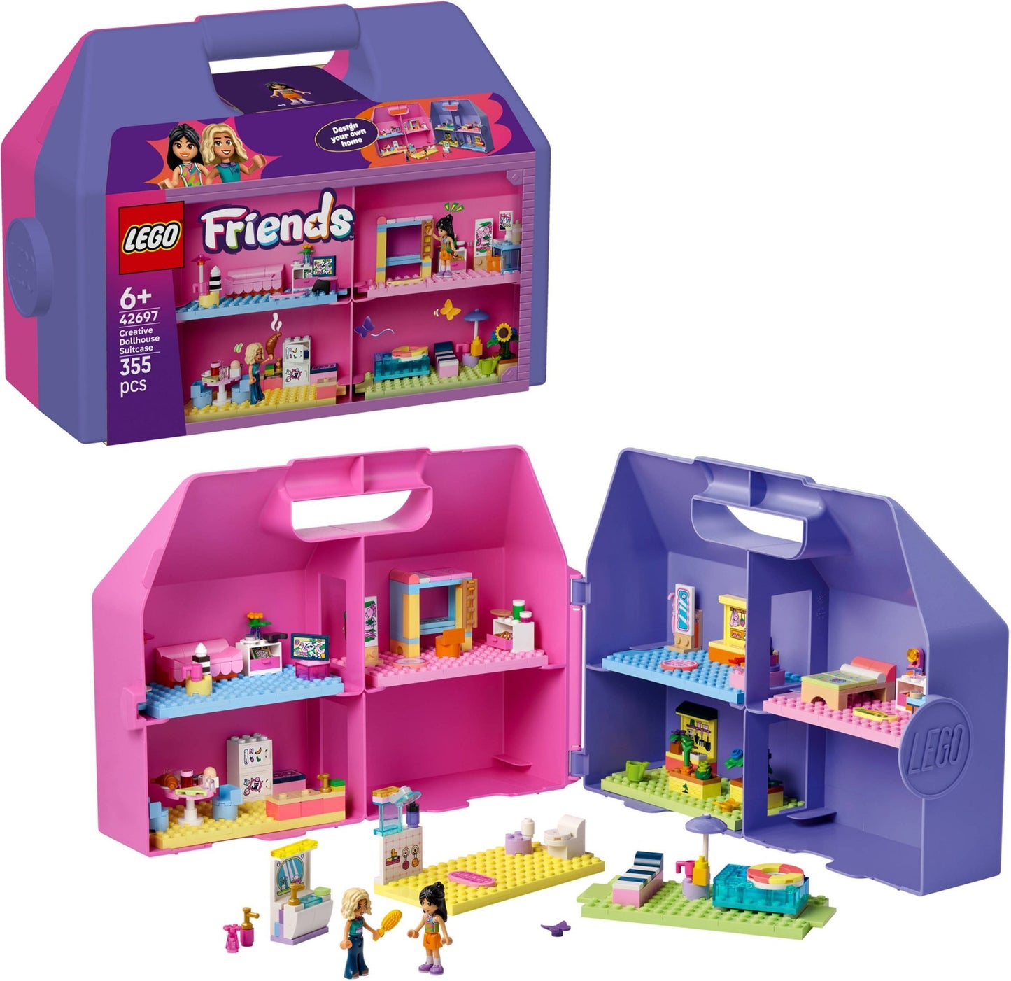 42697 Kreativer Puppenhauskoffer