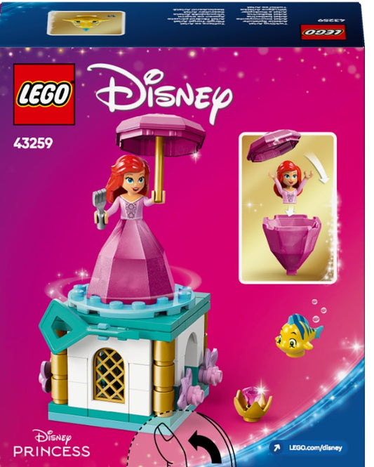 43259 LEGO® Disney Princess Arielle Spieluhr mit  Fabius Minifigur sowie Zubehör