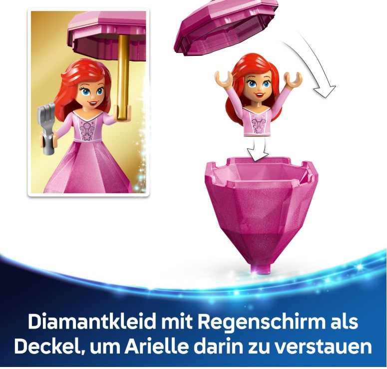 43259 LEGO® Disney Princess Arielle Spieluhr mit  Fabius Minifigur sowie Zubehör