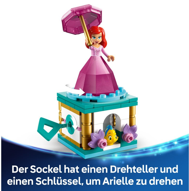 43259 LEGO® Disney Princess Arielle Spieluhr mit  Fabius Minifigur sowie Zubehör