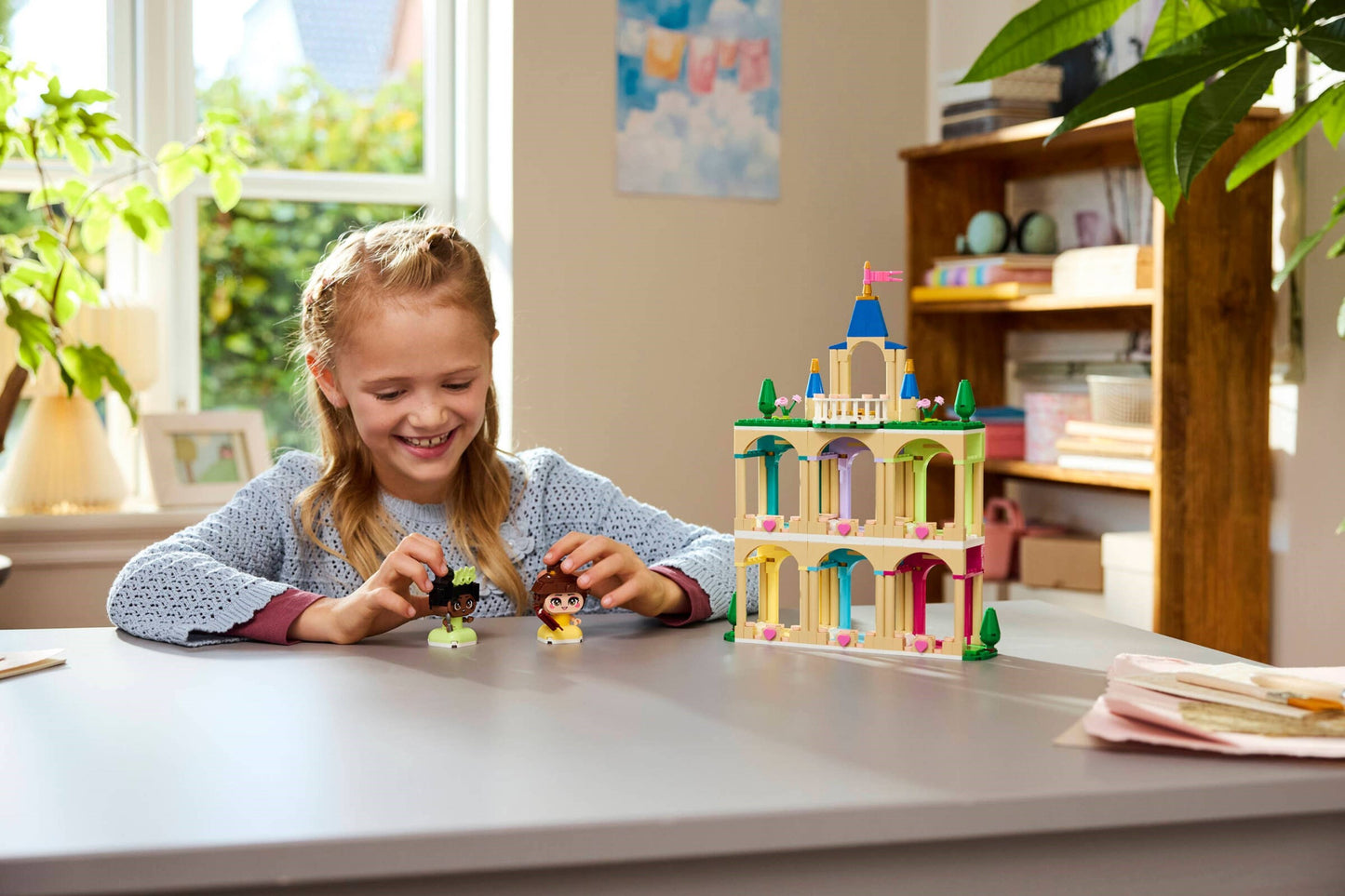 43291 Die Mini-Prinzessinnen Belle und Tiana mit ihrem Schloss