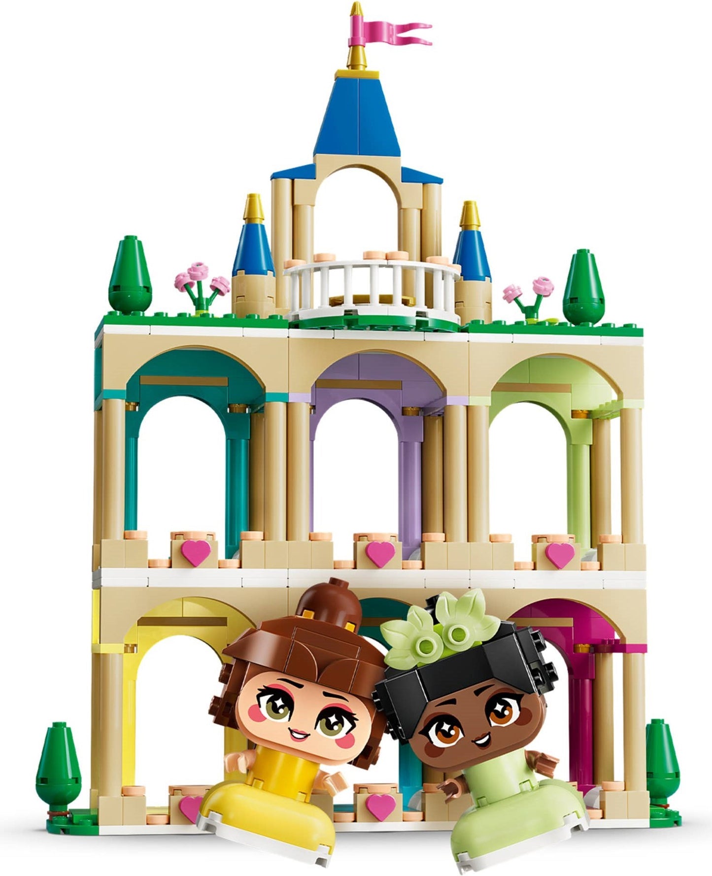 43291 Die Mini-Prinzessinnen Belle und Tiana mit ihrem Schloss