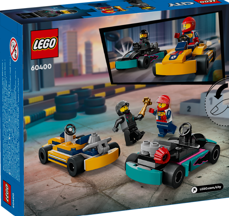 60400 LEGO®CITY Go-Karts mit Rennfahrern und Rennautos Lernen+ Spielen