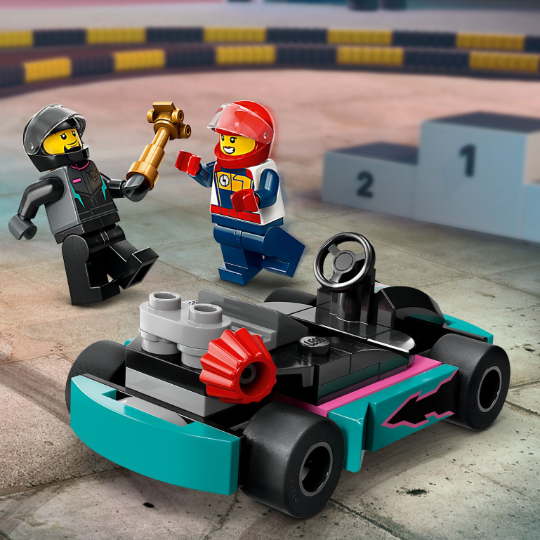 60400 LEGO®CITY Go-Karts mit Rennfahrern und Rennautos Lernen+ Spielen