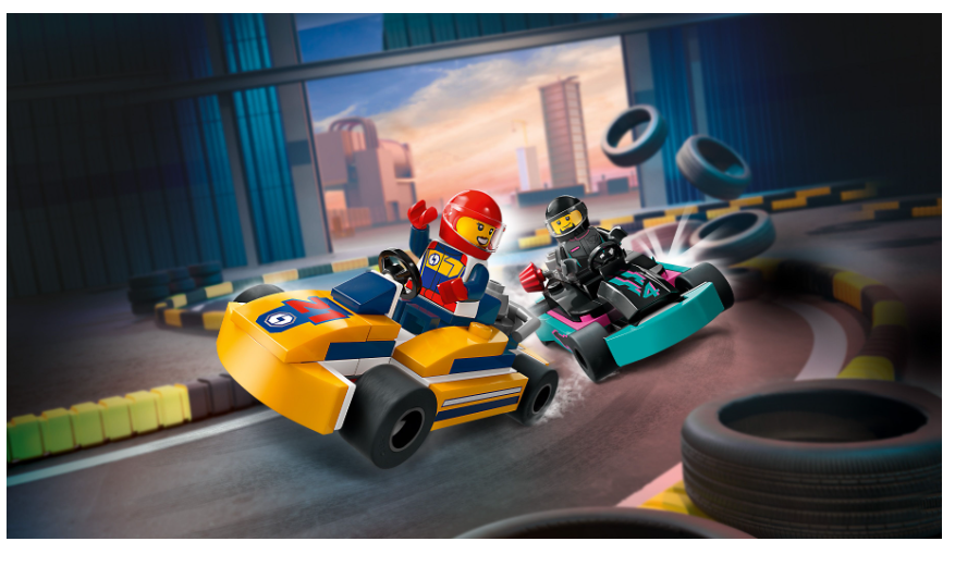 60400 LEGO®CITY Go-Karts mit Rennfahrern und Rennautos Lernen+ Spielen