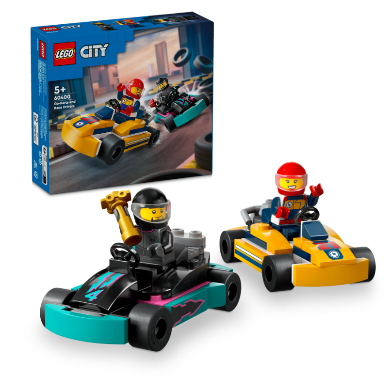 60400 LEGO®CITY Go-Karts mit Rennfahrern und Rennautos Lernen+ Spielen