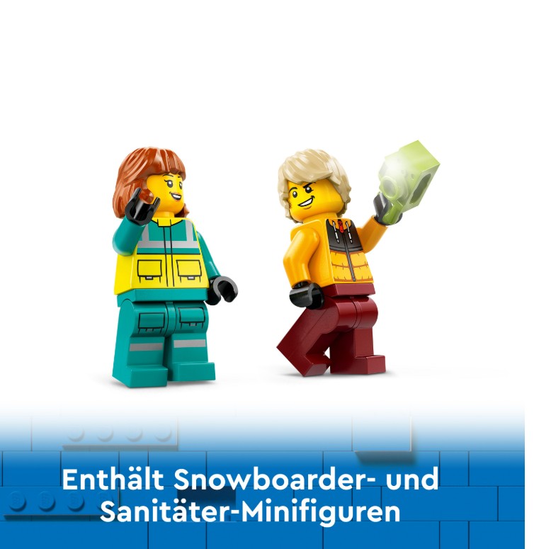 60403 LEGO CITY  Rettungswagen  viel Zubehör plus 2 Figuren Spielen und Lernen