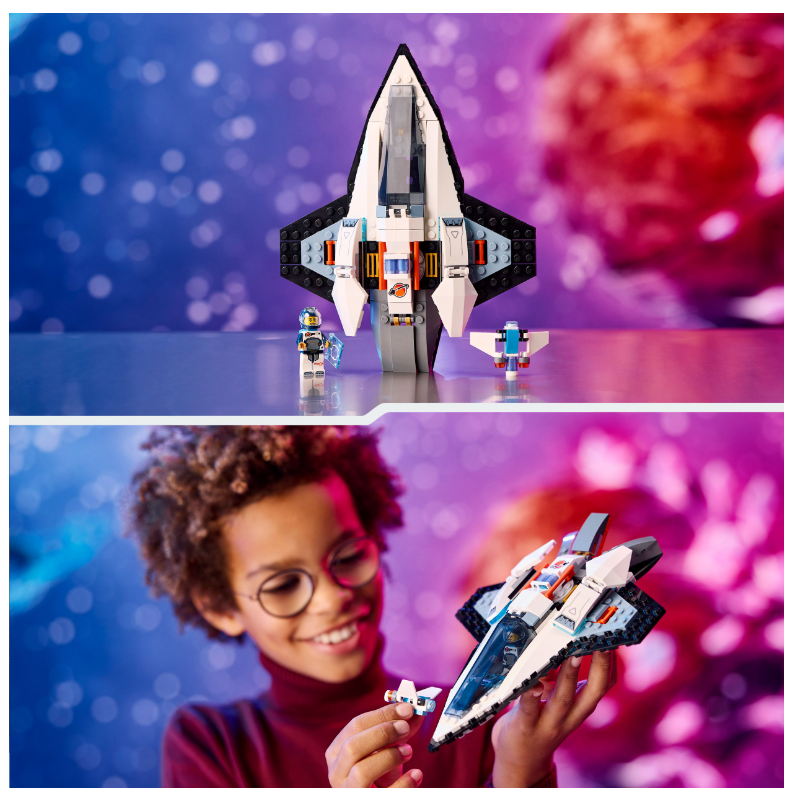 60430 LEGO® CITY SPACE Raumschiff / Space Shuttle + Astronaut und Drohnenroboter