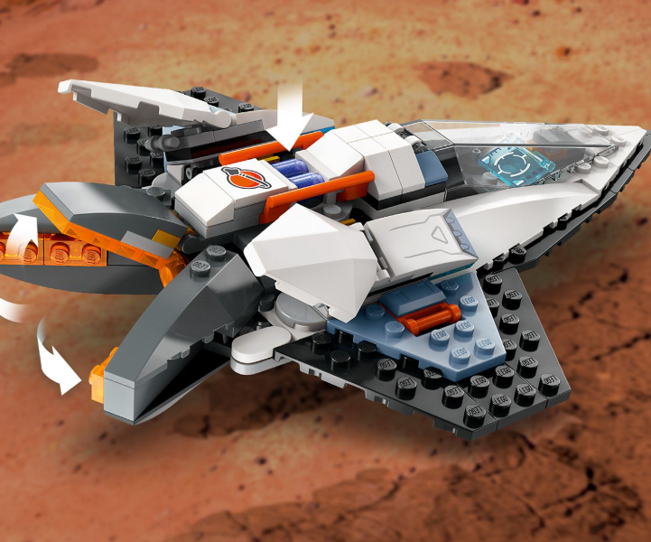 60430 LEGO® CITY SPACE Raumschiff / Space Shuttle + Astronaut und Drohnenroboter