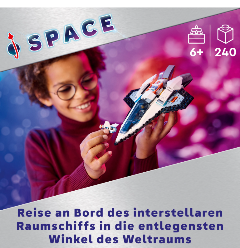 60430 LEGO® CITY SPACE Raumschiff / Space Shuttle + Astronaut und Drohnenroboter
