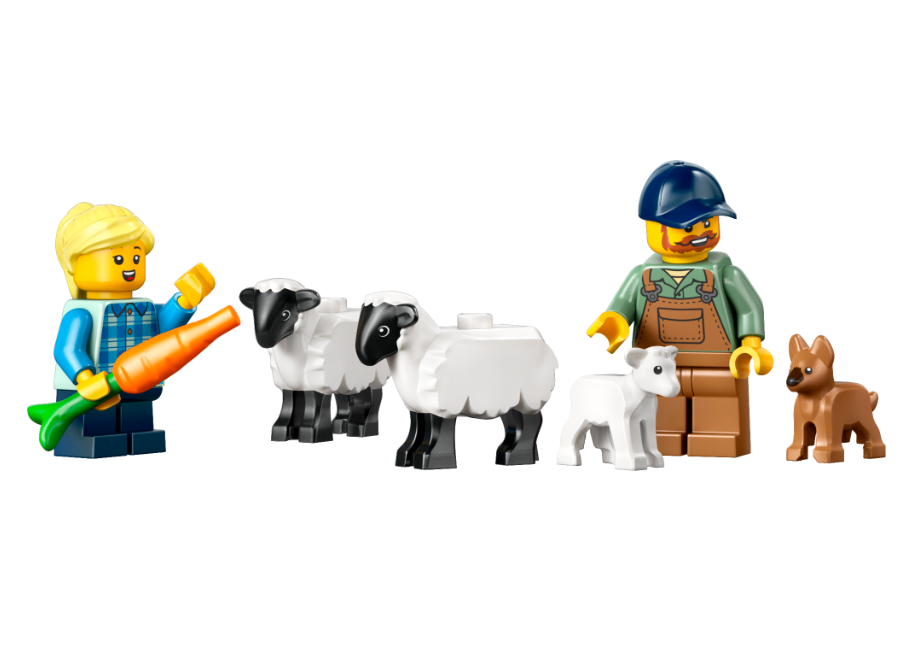 60461 LEGO® CITY Roter Traktor mit Anhänger Bauernhof Montessori Spielset