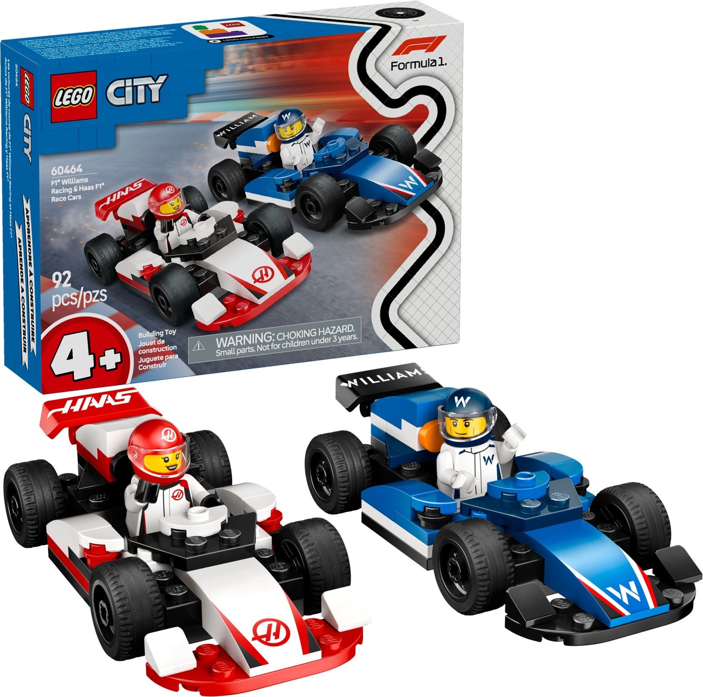 60464 F1® Williams Racing und Haas F1® Rennautos