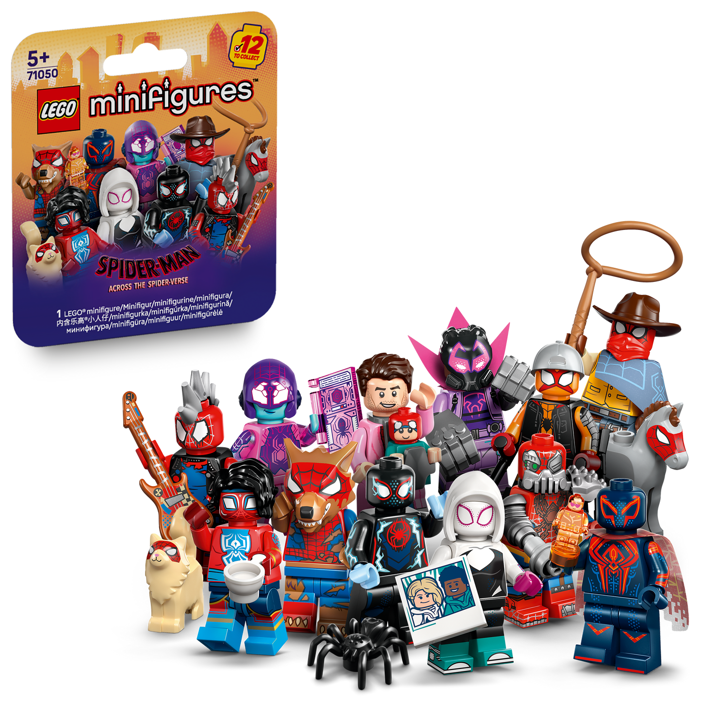 LEGO® Minifiguren Spider-Man: Across the Spider-Verse (71050) - Komplettes Set aus 12 Figuren