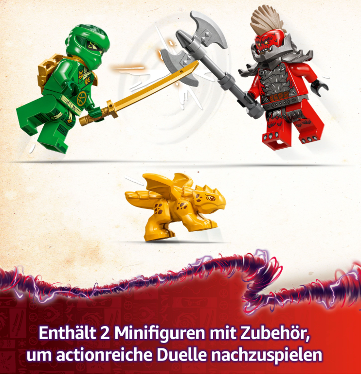 71829 LEGO® NINJAGO Lloyds grüner Walddrache Drache +2 Minifiguren + Babydrache