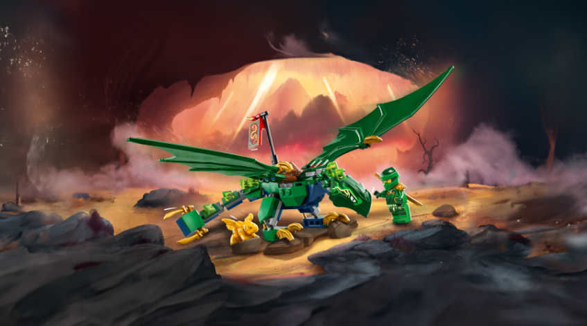 71829 LEGO® NINJAGO Lloyds grüner Walddrache Drache +2 Minifiguren + Babydrache