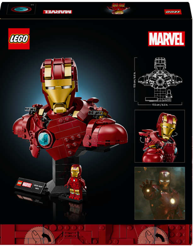 76327 LEGO®  Marvel Iron Man MK4 Büste Sammlerstück + Iron Man Minifigur