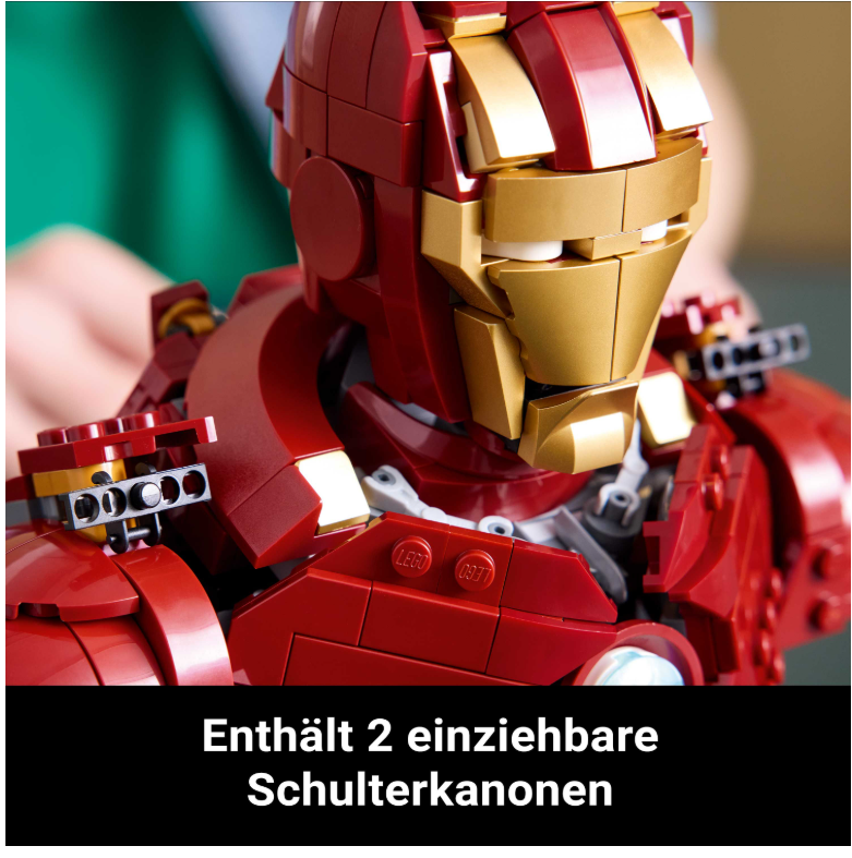 76327 LEGO®  Marvel Iron Man MK4 Büste Sammlerstück + Iron Man Minifigur