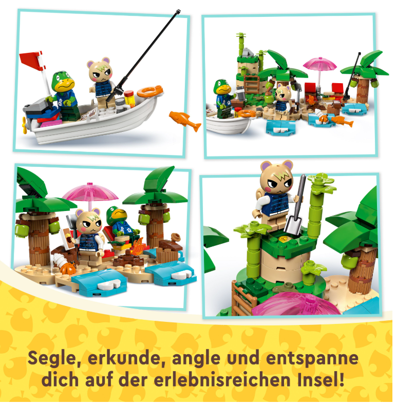 77048 LEGO® Animal Crossing Käptens Insel-Bootstour mit Eichhörnchen Huschke