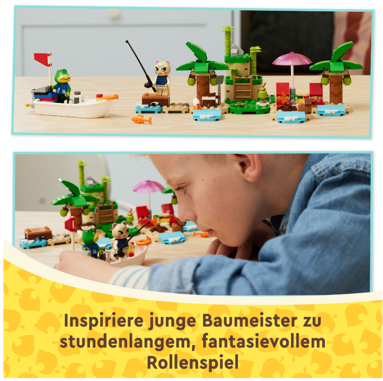 77048 LEGO® Animal Crossing Käptens Insel-Bootstour mit Eichhörnchen Huschke