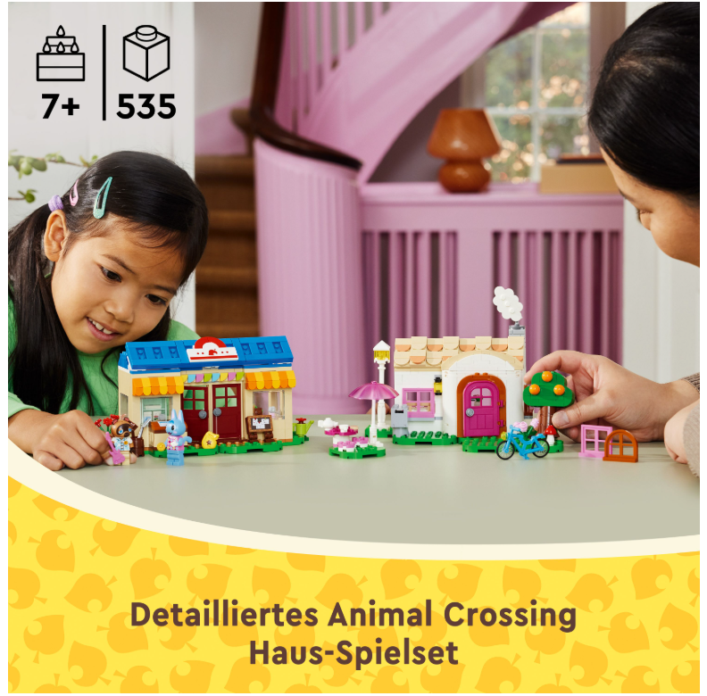 77050 LEGO® Animal Crossing Nooks Laden und Sophies Haus  Tom + Sophie