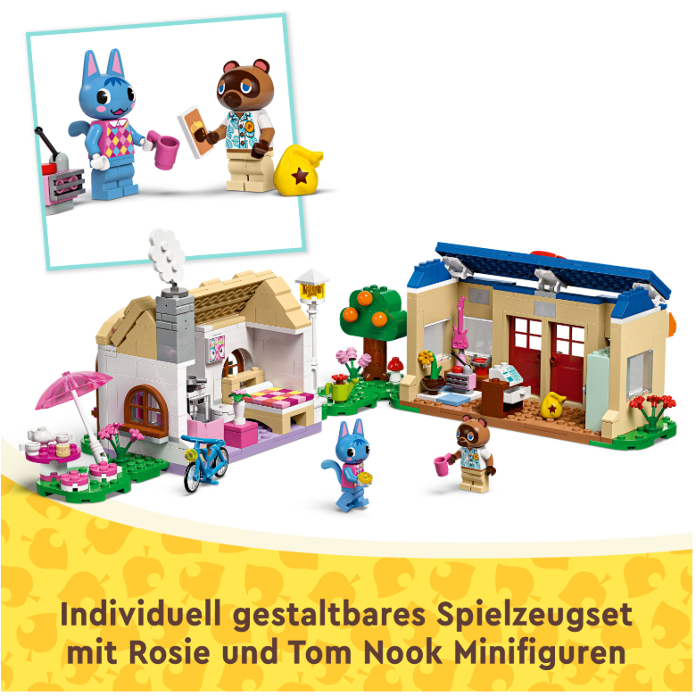 77050 LEGO® Animal Crossing Nooks Laden und Sophies Haus  Tom + Sophie