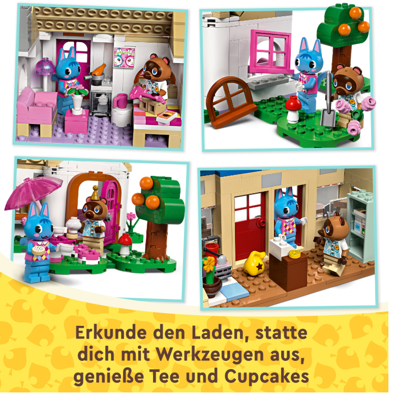 77050 LEGO® Animal Crossing Nooks Laden und Sophies Haus  Tom + Sophie