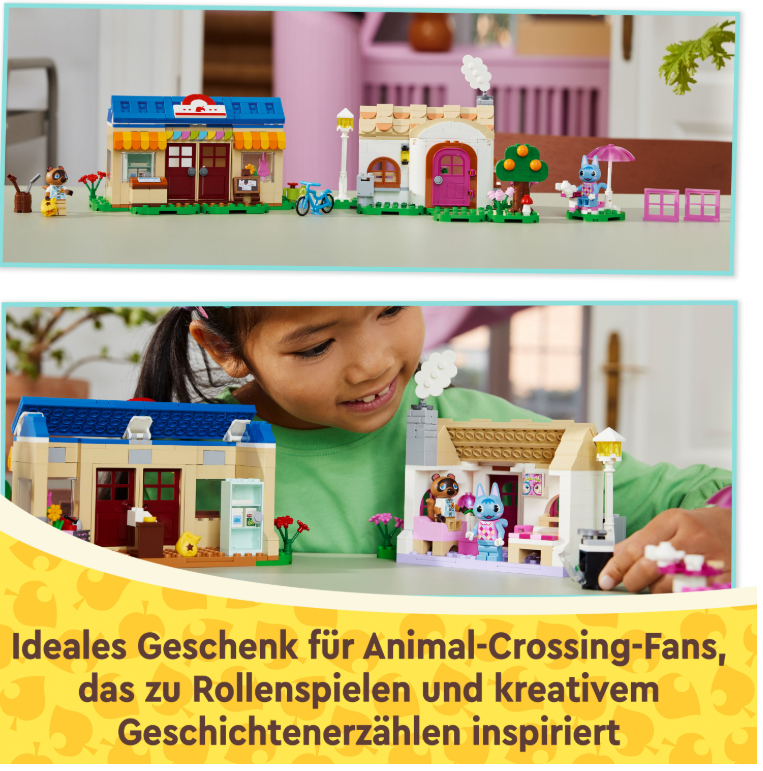77050 LEGO® Animal Crossing Nooks Laden und Sophies Haus  Tom + Sophie