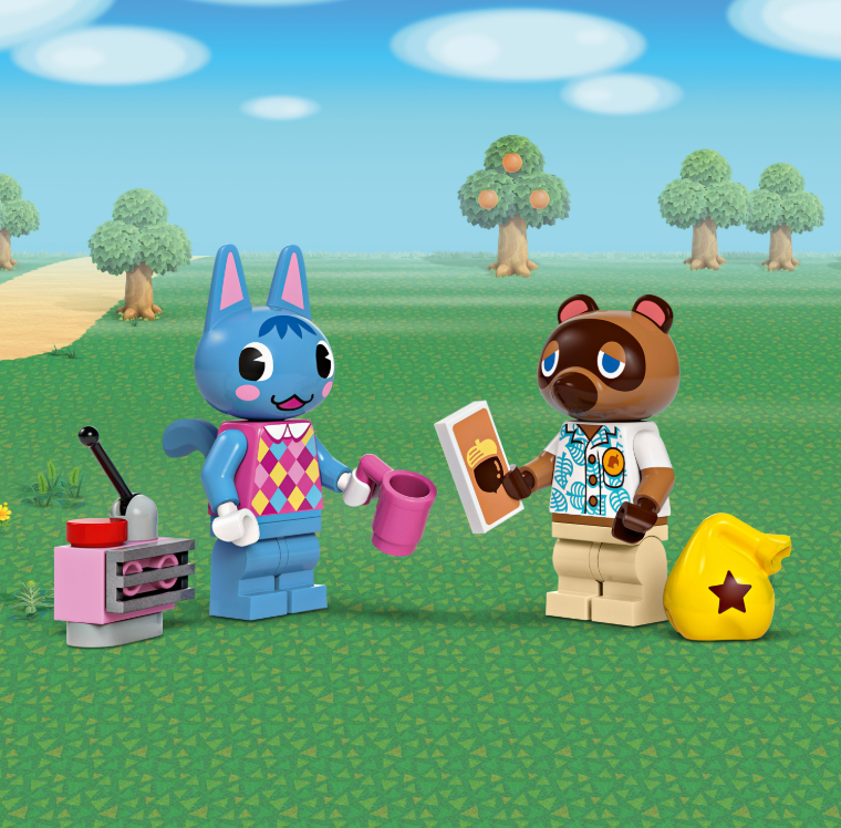 77050 LEGO® Animal Crossing Nooks Laden und Sophies Haus  Tom + Sophie