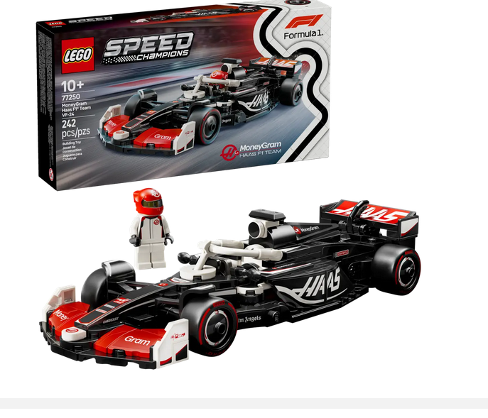 LEGO® Speed Champions MoneyGram Haas F1® Team VF-24 Rennauto  ".....Fahne hoch"