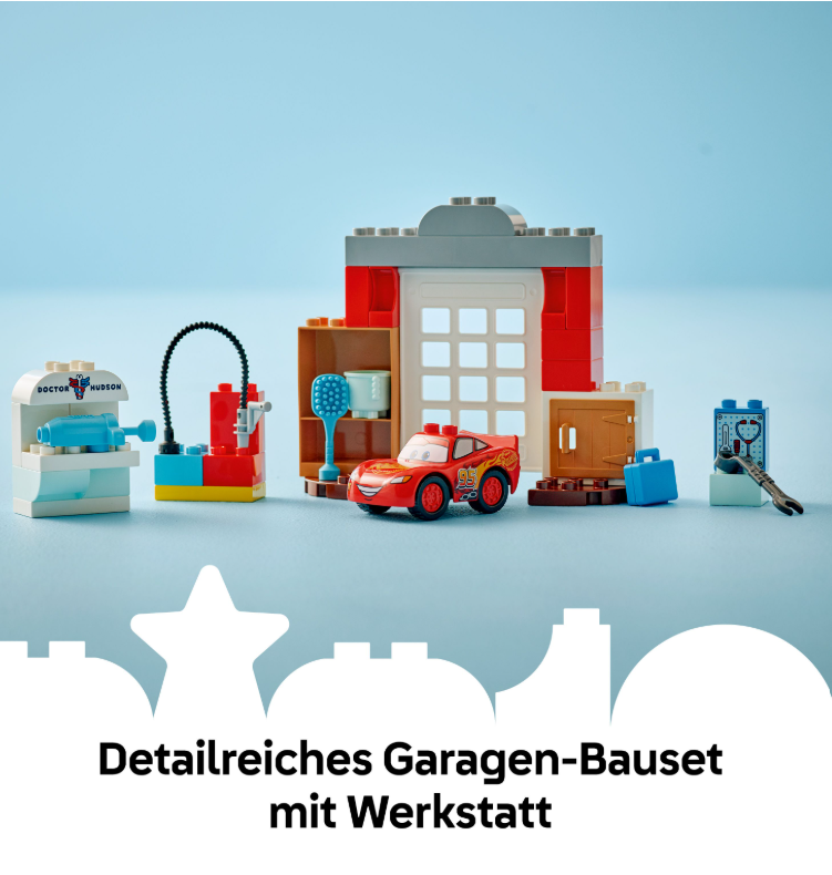 10456 LEGO® DUPLO Disney " McQueens Besuch in Docs Werkstatt " Spielen + Lernen