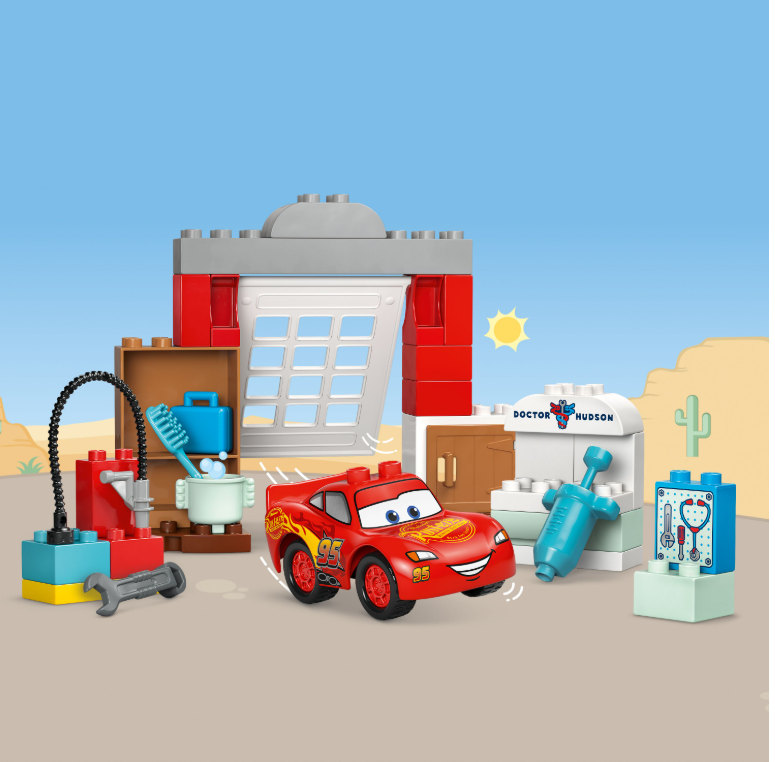 10456 LEGO® DUPLO Disney " McQueens Besuch in Docs Werkstatt " Spielen + Lernen
