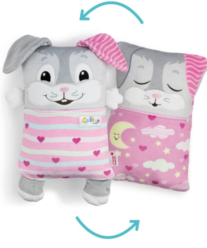 Nici Cosidoos Kuscheltier Hase mit Wendefunktion 30x20cm Cosidoos 2 in 1