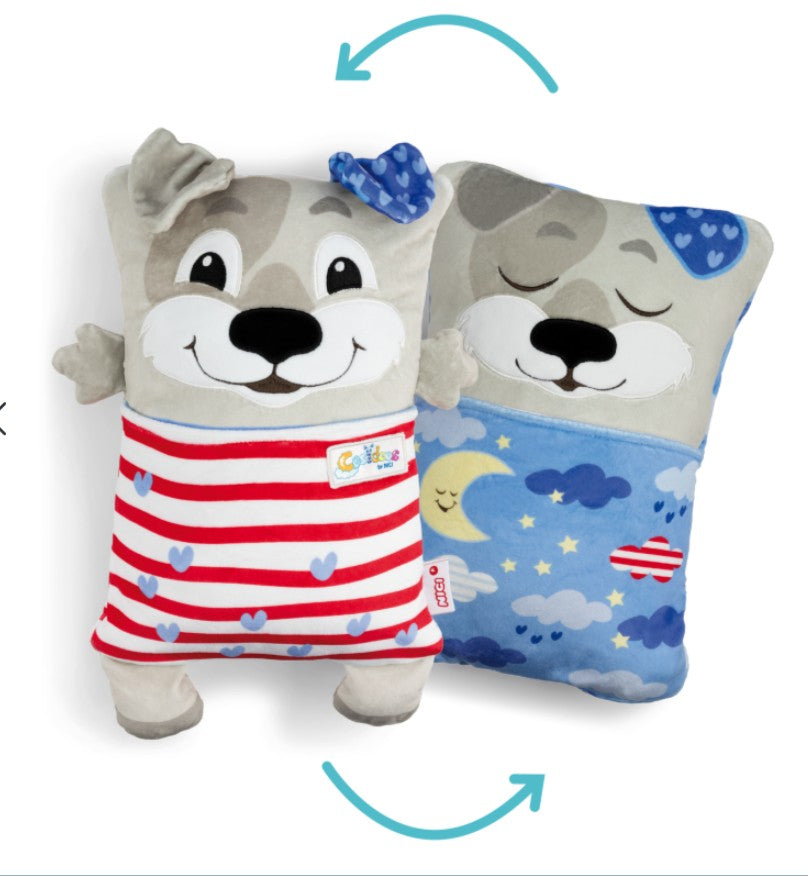 Nici Cosidoos Kuscheltier Hund mit Wendefunktion 30x20cm Cosidoos 2 in 1