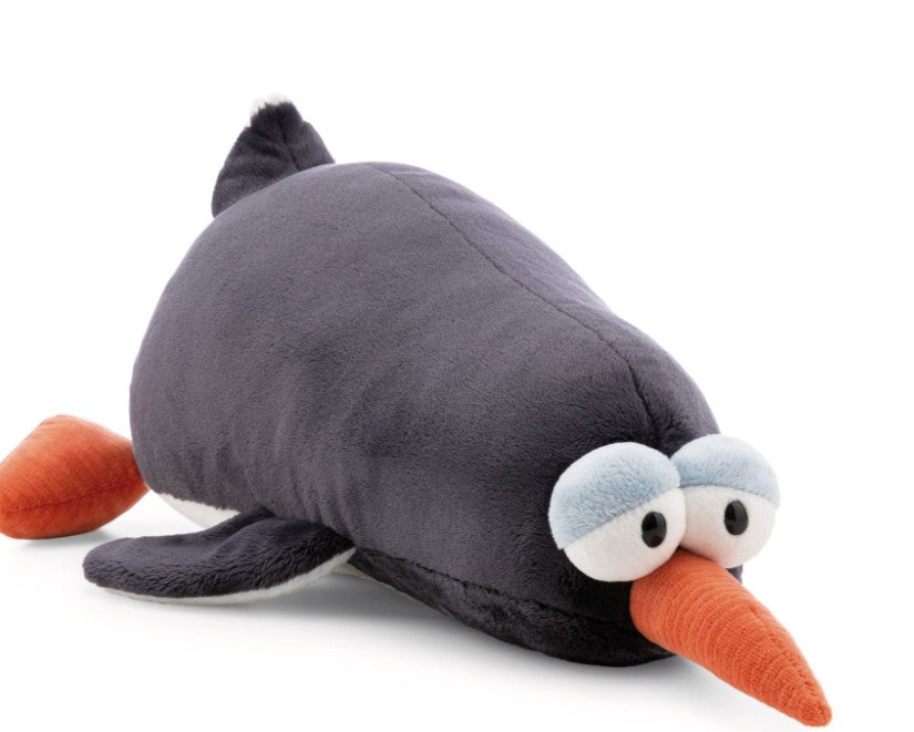 NICI Liegendes Kuscheltier Pinguin Jorge Thunder 20cm aus recycelten Materialien