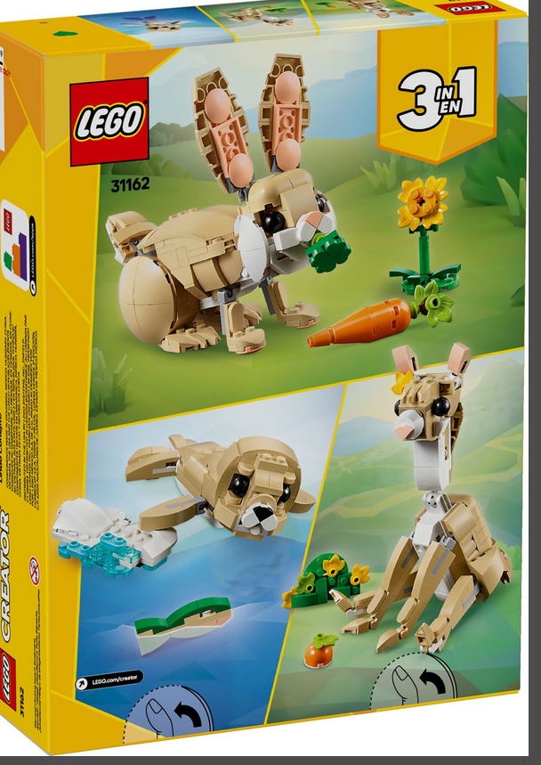31162 LEGO® Creator 3-in-1 tierischer Bauspaß "Häschen Robben - oder Lama- Baby"
