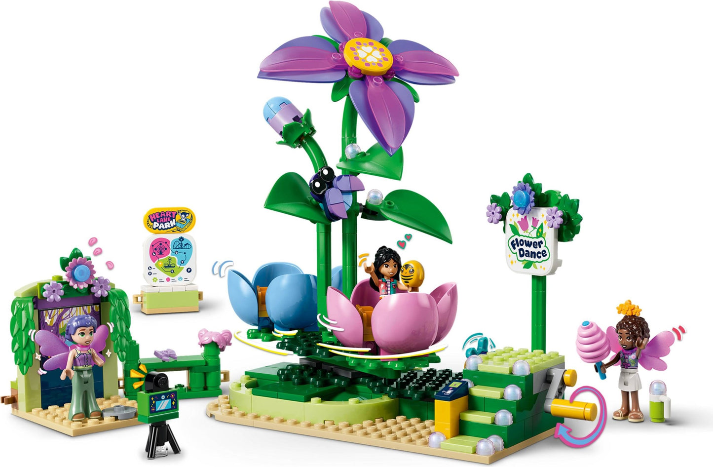 42702 Feentassen-Karussell mit Blumendeko