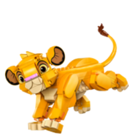 43243 LEGO® Disney  Simba, das Löwenjunge des Königs + Blatt + 4 Kriechtiere 4